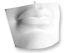 Plaster Mouth Of David White